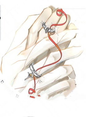 新款隐囚印象对戒同人周边设计感小说创意手绘设计精致艺术指环款