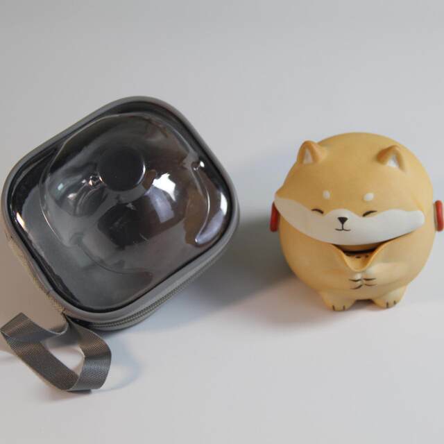 Shiba Inu Quick Creative Ceramic Tea Travel Set Outdoor Portable Kung Fu Teapot Souvenir Birthday Gift
