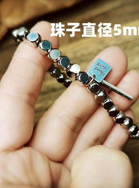 钛钢手链做旧日系复古银色潮男女