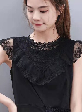 很仙的蕾丝花边假领子小披肩婚纱外搭女夏装饰衣领防晒防走光斗篷