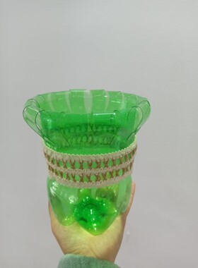 雪碧瓶子制作花盆可口可乐饮料瓶废物利用手工雪碧瓶子手工制作