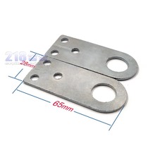 Total length 65mm anti-prying door buckle door clasp catch double iron sheet door Dbuckle padlock door nose concealed door buckle