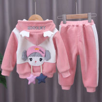 Child Clothing Girl Baby Spring Autumn Clothing Baby Boy Kit 0-5 Year Old Female Baby Two Sets Clothes Spring Dress Tide