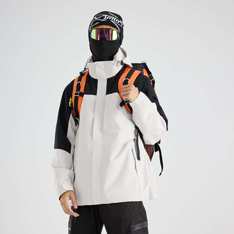 25秋冬新款男女户外登山可拆卸两件套情侣冲锋衣防水定制外套 - 图2