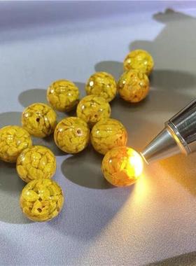 阴阳天然朱砂雄黄手串晶体砂转运珠夏天夏季手链男女款随身护身符