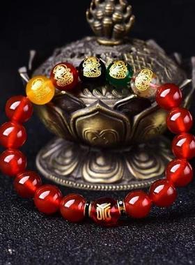 道家首饰五路财神五行手链补属水火金缺木土的配饰品补木手串国风