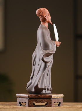 创意三国历史人物孔明诸葛亮陶瓷雕像摆件家居客厅玄关书房装饰品