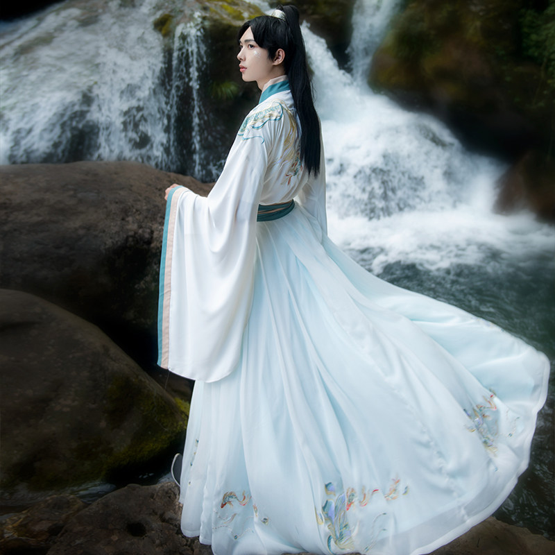 【鲛人】如梦霓裳原创齐腰6米薄汉服 如梦霓裳汉服