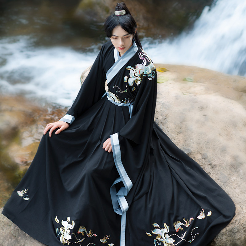 【鲛人】如梦霓裳原创齐腰6米薄汉服 如梦霓裳汉服