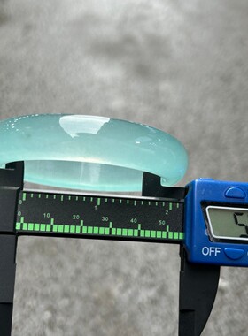 缅甸翡翠色手镯女款高冰玉镯水沫玉冰种玉髓蓝色天青冻正品