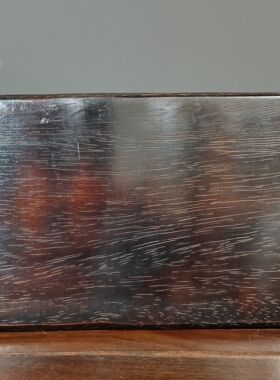 古玩杂项木器老货怀旧收藏民俗老物件檀木镶彩贝龙凤呈祥实木茶盘