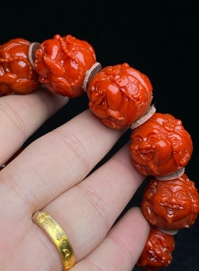 古玩旧藏花梨木镶骨片收藏盒内珍藏仿珊胡刻工手串手链