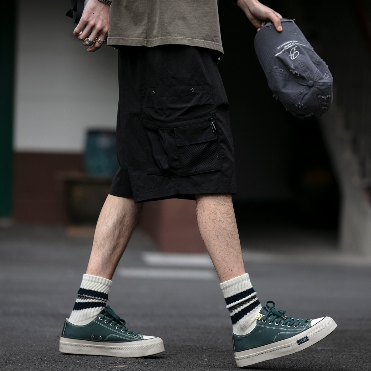 日系潮牌户外多口袋机能工装短裤男夏季薄款通勤百搭透气五分中裤,淘宝优惠券,粉丝福利购,淘宝优惠卷