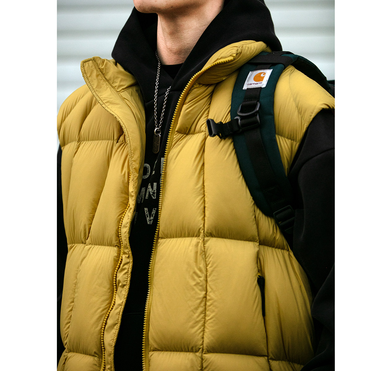 90白鸭绒方块立领羽绒马甲男冬季潮牌宽松情侣叠穿无袖加厚外套潮,淘宝优惠券,粉丝福利购,淘宝优惠卷