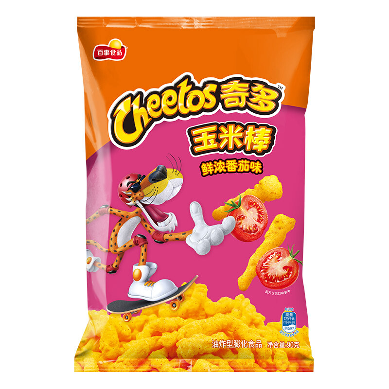 乐事奇多栗米棒90g*8袋休闲小吃牛排火鸡味玉米棒食品零食大礼包 - 图1