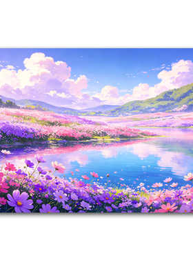 二次元动漫风景海报治愈唯美贴画
