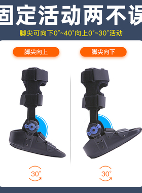 跟腱靴断裂踝关节固定支具代替