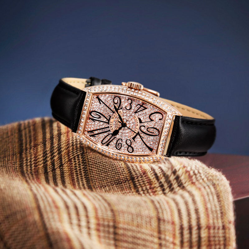 古欧中性满天星男士复古手表网红表 古欧手表国产腕表