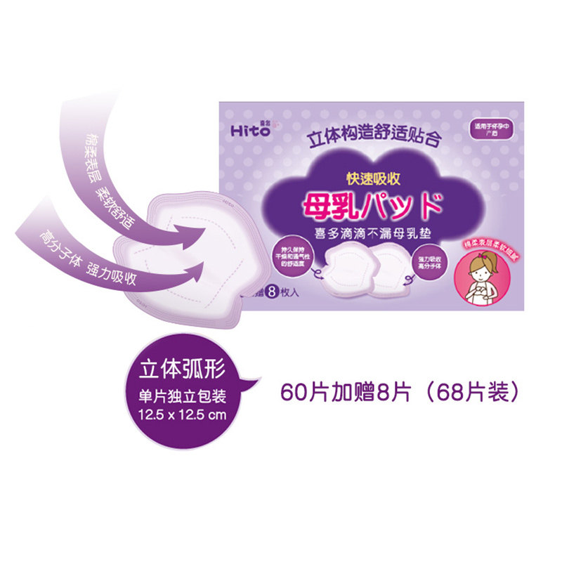 【喜多旗舰店】哺乳期奶垫薄防溢乳垫 喜多防溢乳垫