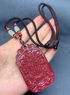 赵公明朱砂吊坠财神挂件护身符