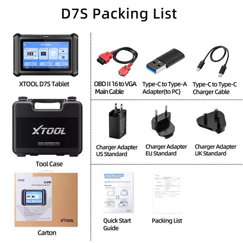 朗仁 XTOOL D7S 汽车故障检测仪OBD2故障诊断仪海外版多语言切换 - 图3