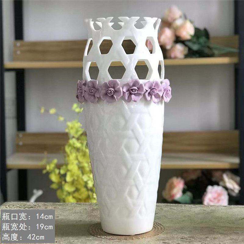 花瓶陶瓷种花盆摆件客厅插花干花装饰ins餐桌电视柜家居装饰品u.,淘宝优惠券,粉丝福利购,淘宝优惠卷