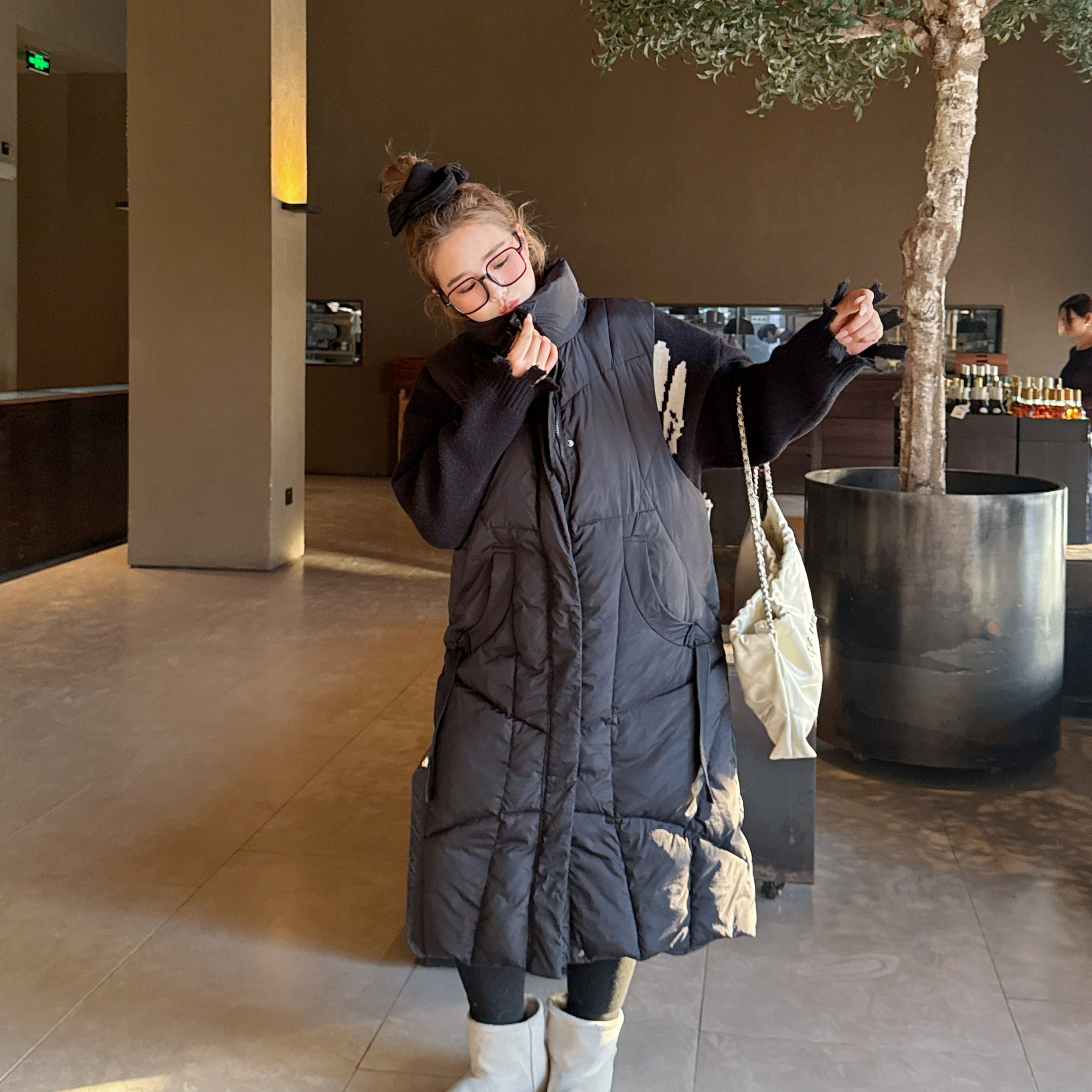 【年末8折】媛子家大码冬季宽松连帽加厚胖mm纯色棉服马甲外套女,淘宝优惠券,粉丝福利购,淘宝优惠卷