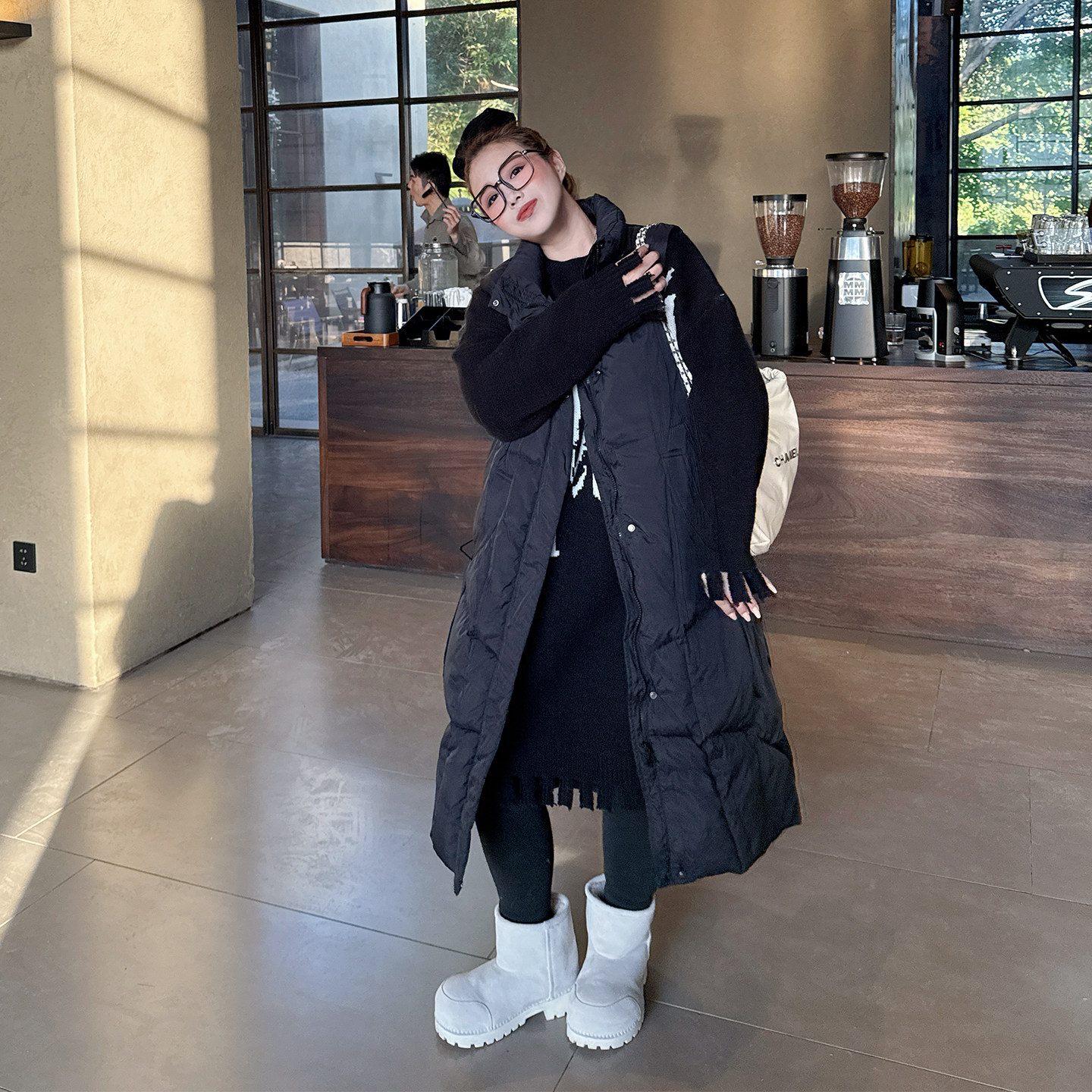 【年末8折】媛子家大码冬季宽松连帽加厚胖mm纯色棉服马甲外套女,淘宝优惠券,粉丝福利购,淘宝优惠卷