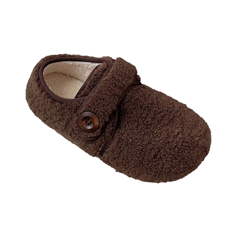 复古加绒毛毛鞋女秋冬保暖魔术贴全包勃肯鞋豆豆鞋外穿毛绒妈妈鞋,淘宝优惠券,粉丝福利购,淘宝优惠卷