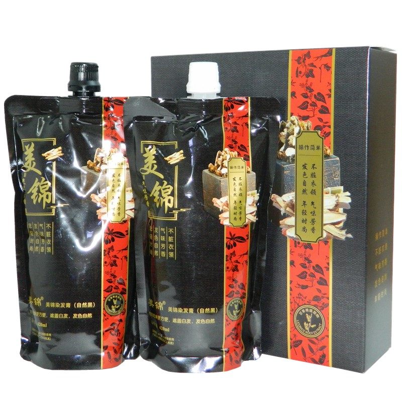 美锦染发膏老姜精萃黑发霜自然黑染发剂植物清水不沾头皮盖白发,淘宝优惠券,粉丝福利购,淘宝优惠卷