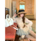 Lazy Didi feather gauze brocade dreamy medieval doll-like lace babydoll ruffled lace collar shirt shirt