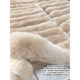 Lazy Didi Warm Brown Soft Mist Full Fox Belly Fur Scarf Fur Collar Versatile Lace-Up Warm Custom-Dye Coat Scarf