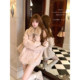 Lazy Didi Warm Brown Soft Mist Full Fox Belly Fur Scarf Fur Collar Versatile Lace-Up Warm Custom-Dye Coat Scarf