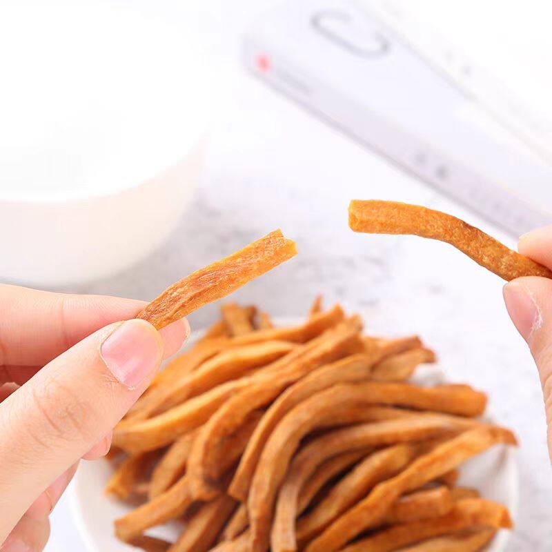 非油炸原味地瓜干不加糖精铁锅沙炒红薯条农家香脆红薯干解馋零食