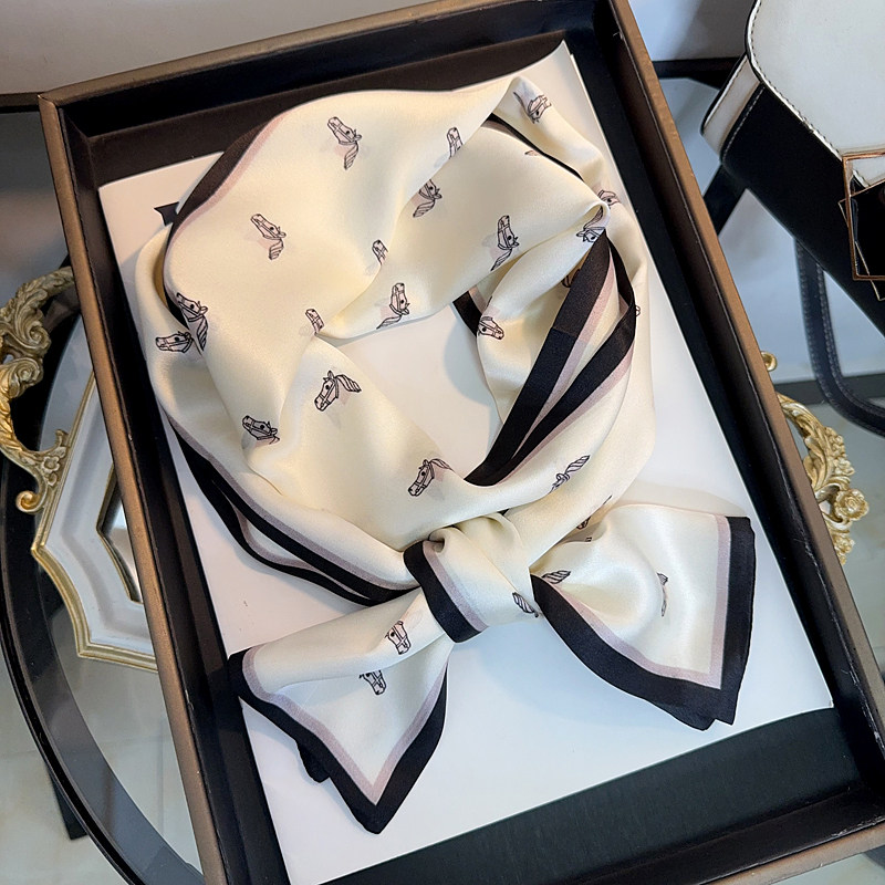 100%桑蚕丝长条丝巾女2025新款春秋冬高级感真丝围巾领巾装饰送礼,淘宝优惠券,粉丝福利购,淘宝优惠卷