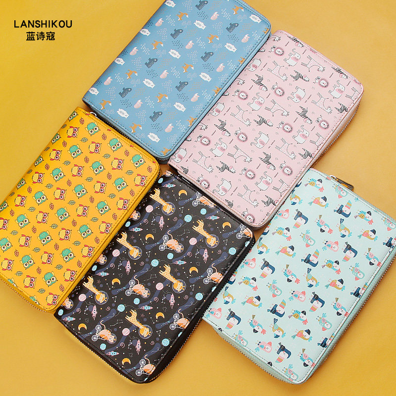 多卡位女式大容量卡片套精致卡片包 蓝诗寇卡包