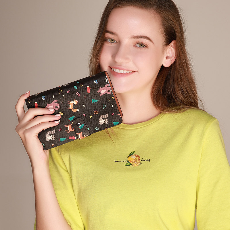 女式大容量卡套多卡位精致卡片包 蓝诗寇卡包