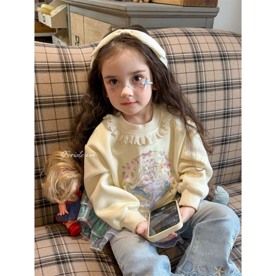 【美人鱼】FLL·26春~女宝宝春装刺绣微喇裤牛仔裤子54029,淘宝优惠券,粉丝福利购,淘宝优惠卷