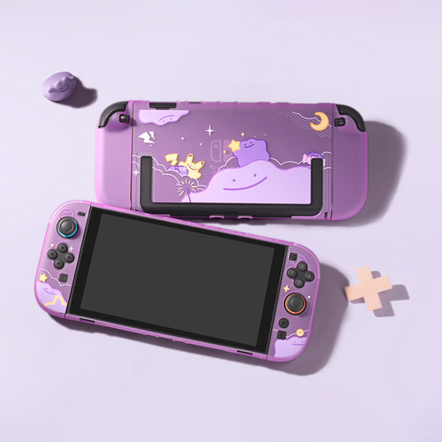 NS2百变怪任天堂switch1保护壳oled NS续航保护套摇杆帽防尘罩 - 图0