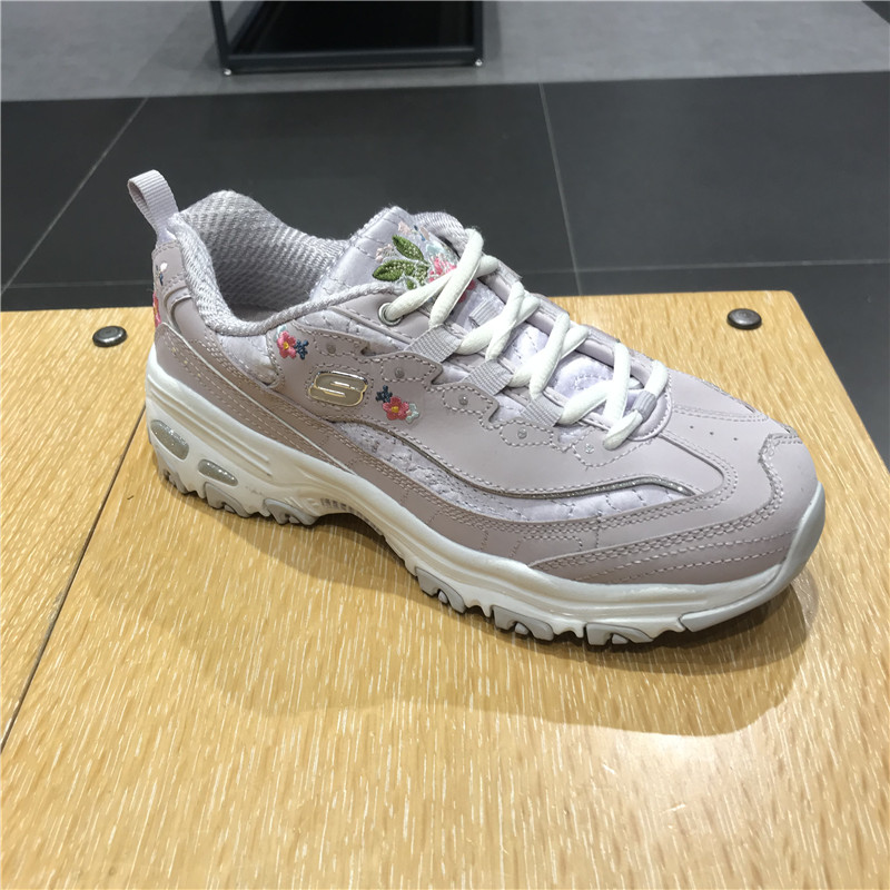 skechers斯凯奇新款女鞋刺绣厚底熊猫鞋舒适休闲鞋 11977/13143-图1