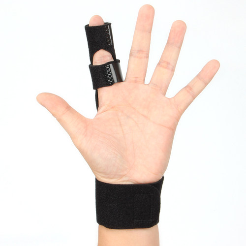 手指骨折固定器关节肌腱损伤保护手指套伸直矫正器指骨夹板保护套 - 图1