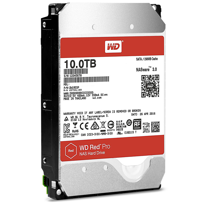 WD/西部数据 红盘Pro 10TB 网络储存NAS硬盘SATA6Gb/s(WD102KFBX) - 图3