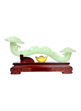 高档玉如意摆件电视柜客厅玄关