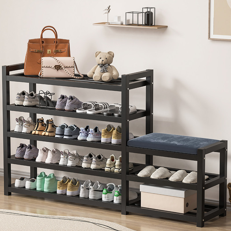 简易门口家用防尘换鞋凳子经济鞋架 微智家居鞋子收纳架