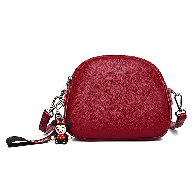 姿狄头层牛皮包包女2020上新斜挎包 姿狄女士包袋