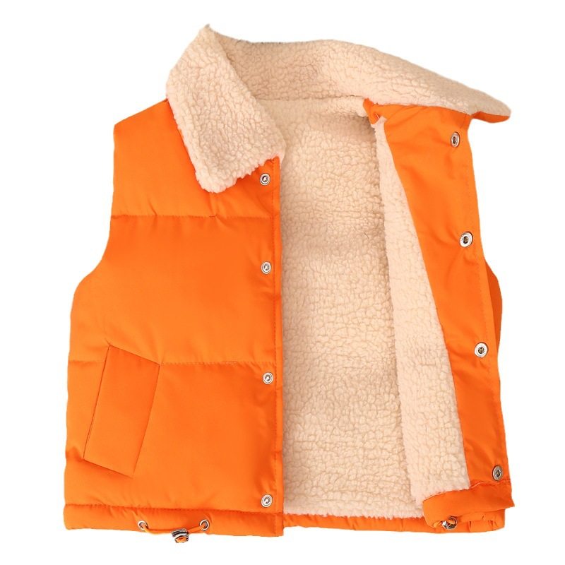 儿童马甲加绒加厚男童羽绒棉坎肩女童背心外穿秋冬羊羔绒中小童潮,淘宝优惠券,粉丝福利购,淘宝优惠卷