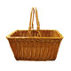 Picnic basket rattan supermarket shopping basket outdoor shopping basket imitation rattan storage basket pastoral picking basket
