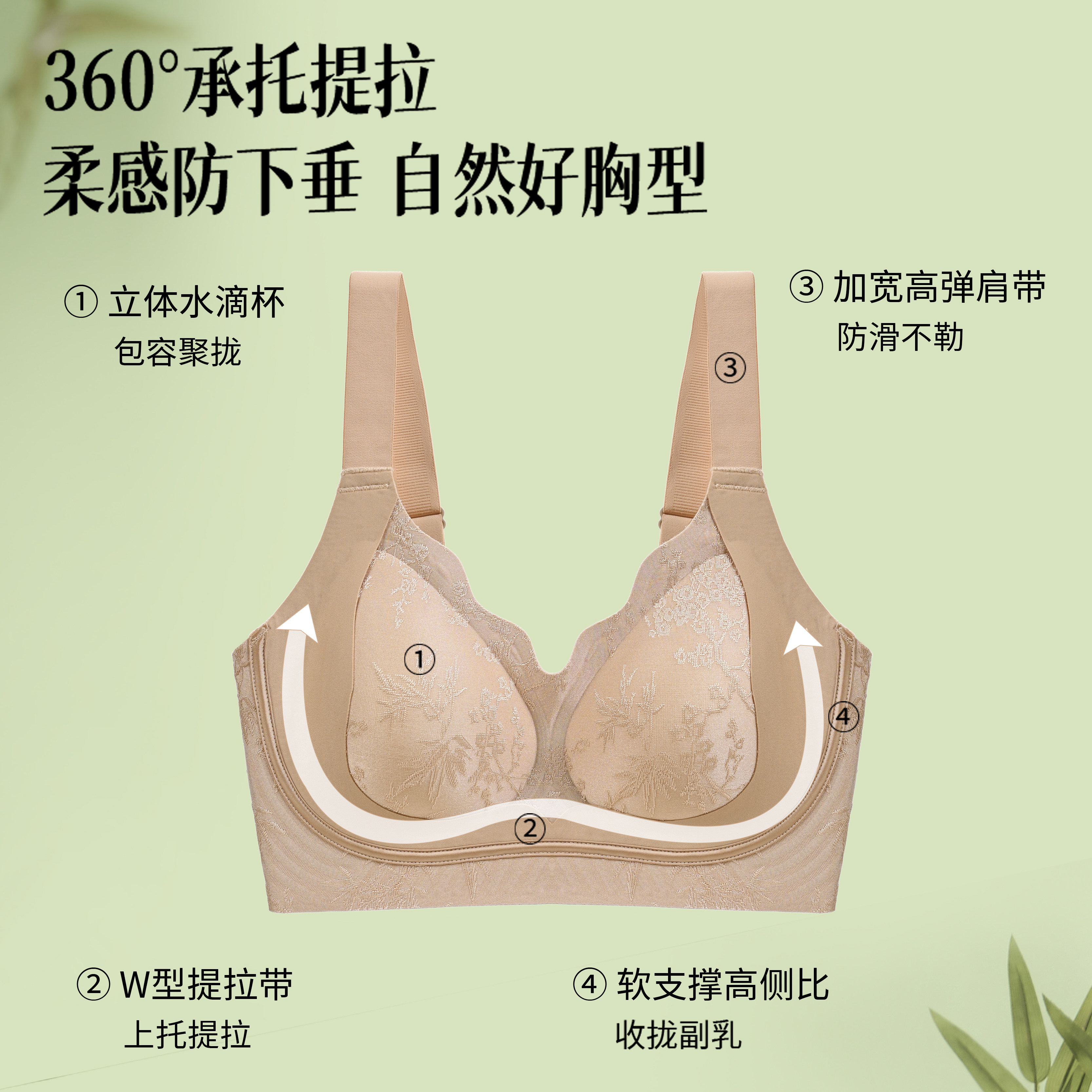 猫人红色妈妈内衣女聚拢收副乳防下垂中老年专用文胸2026新款爆款,淘宝优惠券,粉丝福利购,淘宝优惠卷