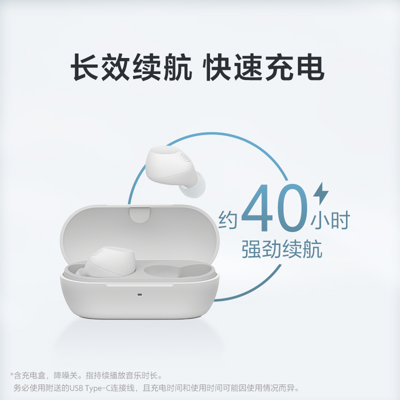Sony/索尼WF-C710N真无线蓝牙降噪耳机入耳式运动休闲舒适耳塞 - 图2