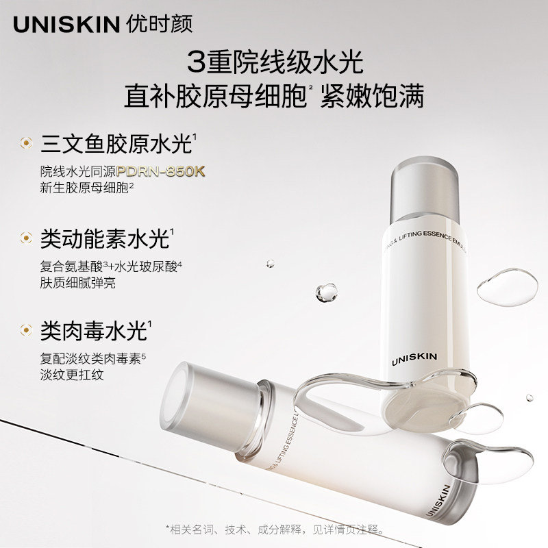 【官方正品】优时颜微笑焕能紧塑精萃抗皱紧致PDRN水乳面霜套装